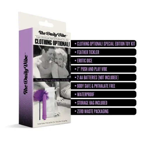 Global Novelties Vibrators | The Daily Vibrator Special Edition Toy Kit Clothing Optional