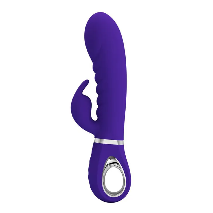 Prescott Super Soft Rabbit Silicone Vibrator - Purple | Pretty Love Vibrators Prescott Super Soft Rabbit Silicone Vibrator - Purple | Pretty Love Vibrators