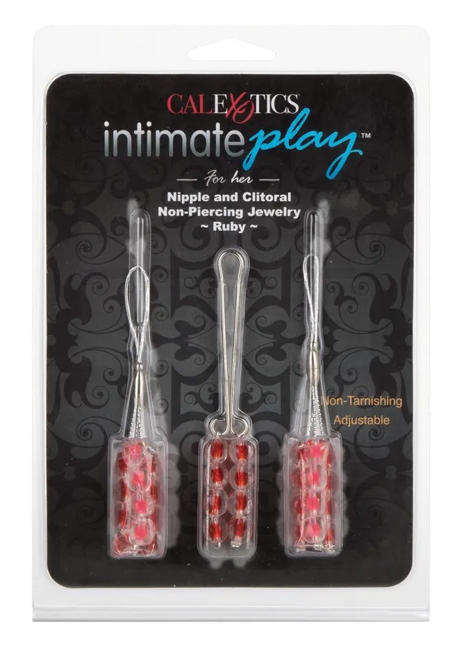 Couples Intimate Play Intimate Play Nipple and Clitoral Non Piercing Body Jewelry Ruby Couples Intimate Play Intimate Play Nipple and Clitoral Non Piercing Body Jewelry Ruby