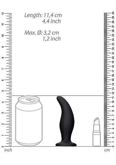 Anal SHOTS AMERICA Curve Butt Plug in Black