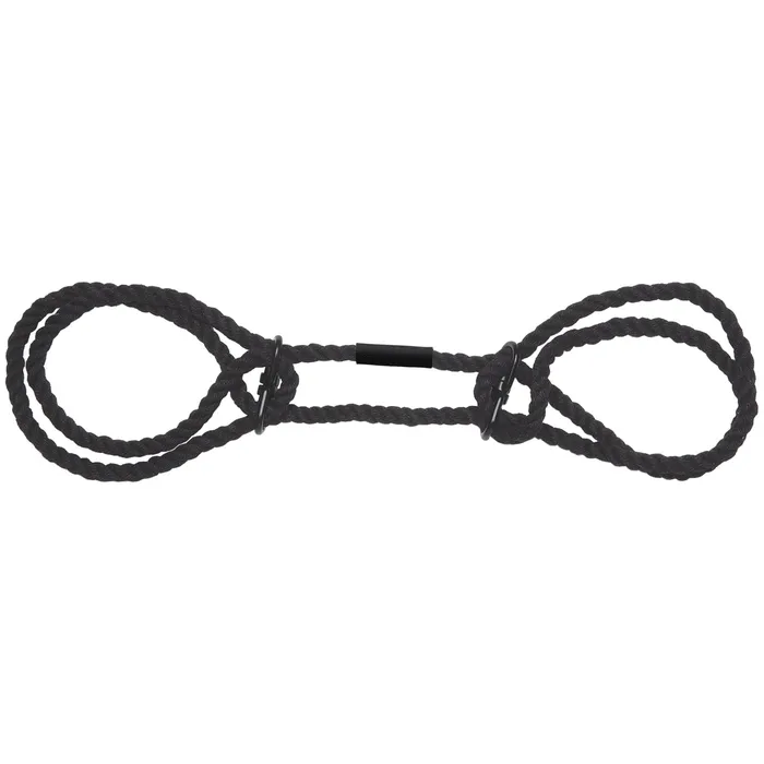 Doc Johnson Restraints Merci Restrain 6mm Hemp Wrist or Ankle Cuffs Black Doc Johnson Restraints Merci Restrain 6mm Hemp Wrist or Ankle Cuffs Black
