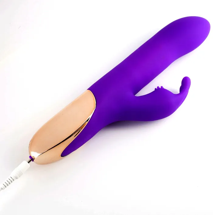 Vibrators Maia Toys Karlin USB Rechargeable 10Function Rabbit Vibrator Purple
