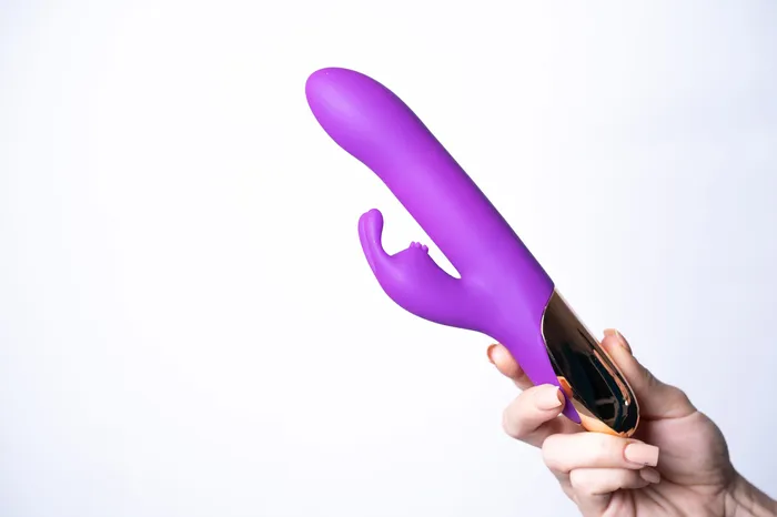 Vibrators Maia Toys Karlin USB Rechargeable 10Function Rabbit Vibrator Purple