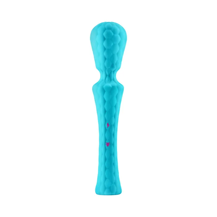FemmeFunn Female Sex Toys FemmeFunn Ultra Wand XL Rechargeable Flexible Textured Silicone Vibrator Turquoise FemmeFunn Female Sex Toys FemmeFunn Ultra Wand XL Rechargeable Flexible Textured Silicone Vibrator Turquoise
