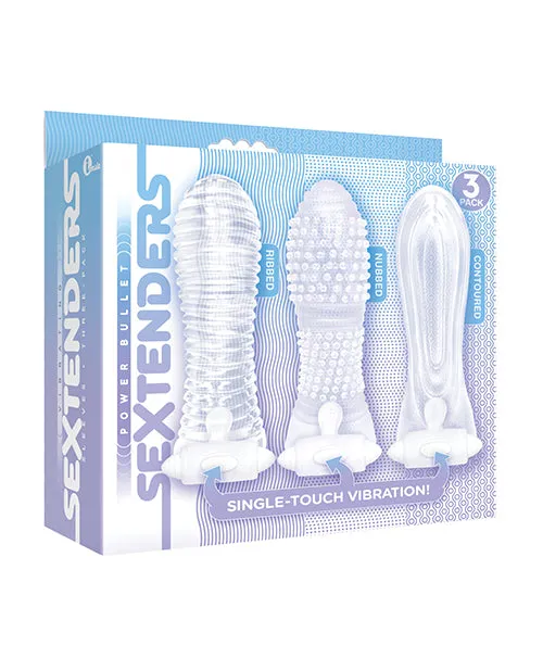 Icon Brands Male Sex Toys The 9s Vibrating Sextenders Sleeves Pack Of 3