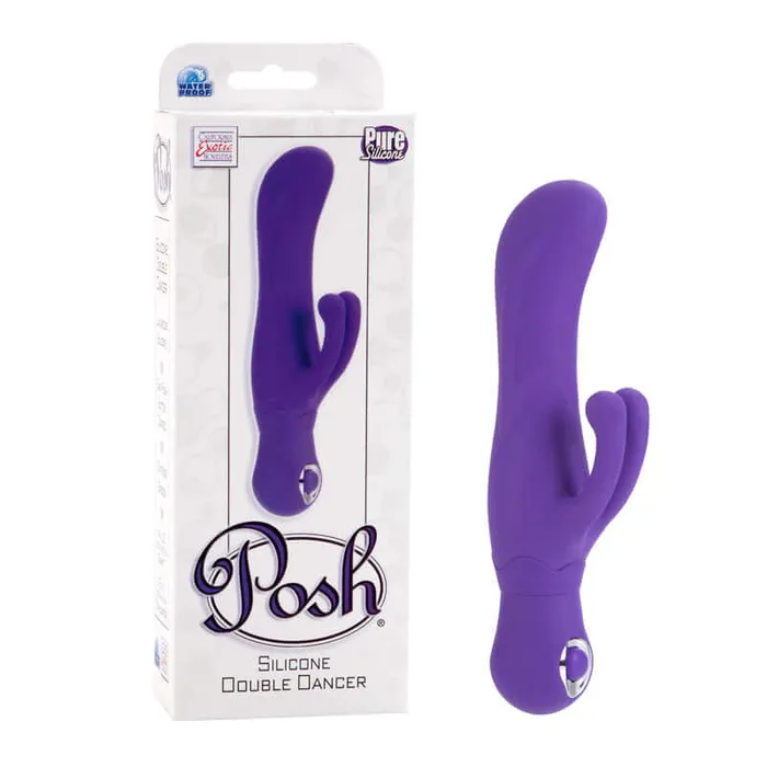 Posh Silicone Double Dancer Purple Vibrator California Exotic Novelties Vibrators Posh Silicone Double Dancer Purple Vibrator California Exotic Novelties Vibrators