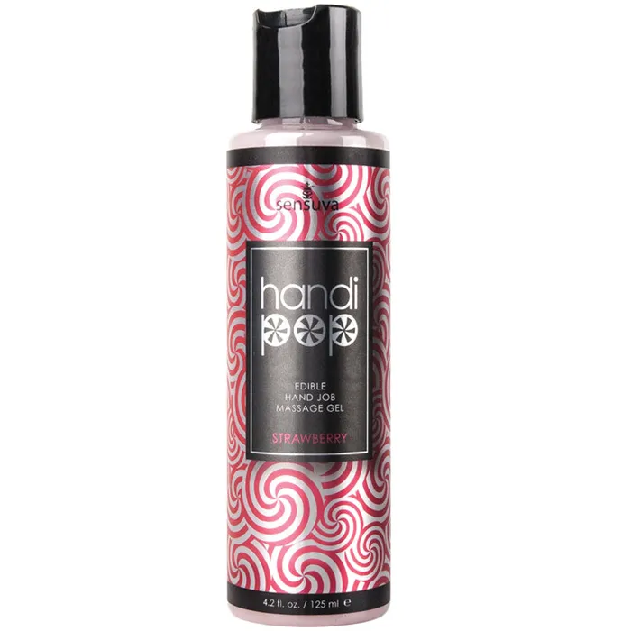 SENSUVA Enhancers Sensuva HandiPop Hand Job Massage GelStrawberry 42oz