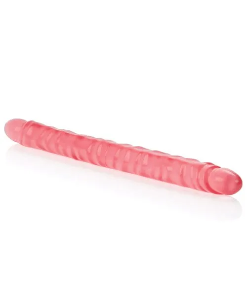 17 Slim Jim Duo Veined Super Slim Dong Translucence Gel Pink CalExotics Dildos 17 Slim Jim Duo Veined Super Slim Dong Translucence Gel Pink CalExotics Dildos
