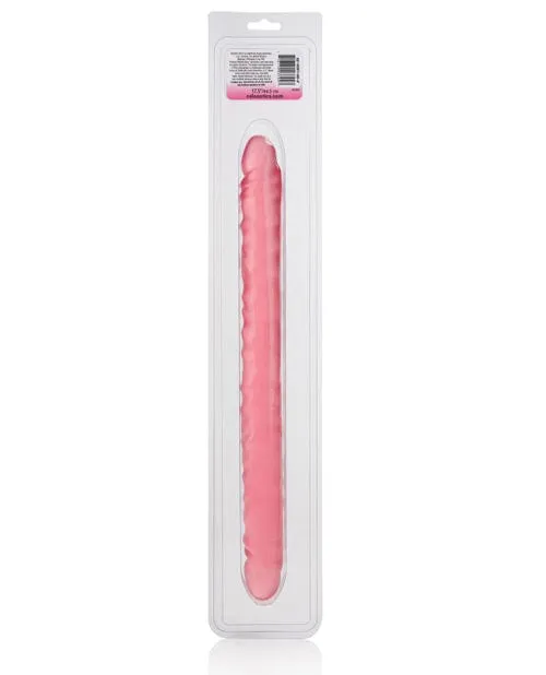 17 Slim Jim Duo Veined Super Slim Dong Translucence Gel Pink CalExotics Dildos 17 Slim Jim Duo Veined Super Slim Dong Translucence Gel Pink CalExotics Dildos