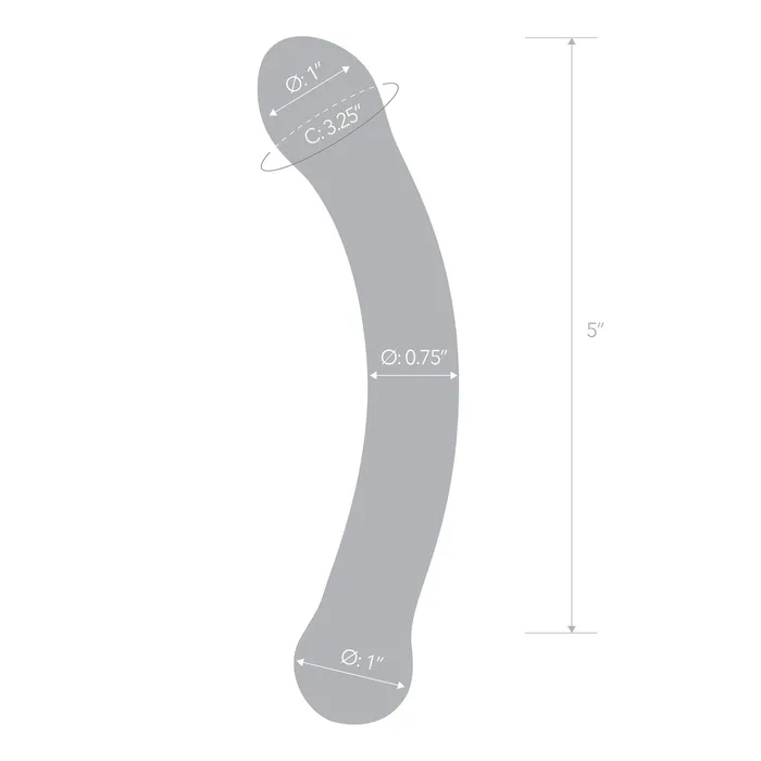 6 Curved Gspot Blue Dildo Gls Dildos