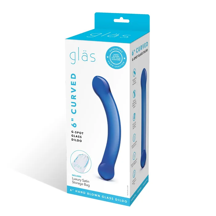 6 Curved Gspot Blue Dildo Gls Dildos