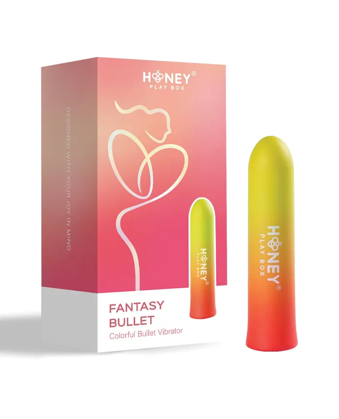 Honey Play Box Female Sex Toys Fantasy Color Gradient Bullet Vibrator Dark Yellow