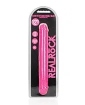 Shots Realrock 12 Inch Double Dong Glow In The Dark Shots America Dildos
