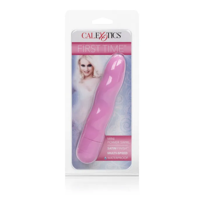Vibrators CalExotics First Time Mini Power Swirl Pink Vibrators CalExotics First Time Mini Power Swirl Pink