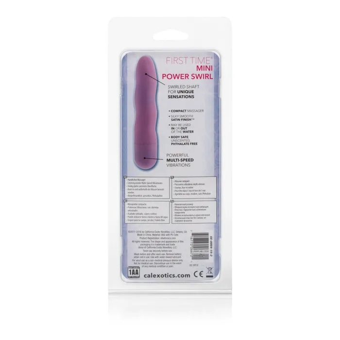 Vibrators CalExotics First Time Mini Power Swirl Pink Vibrators CalExotics First Time Mini Power Swirl Pink