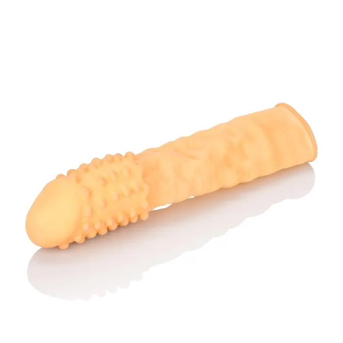 CalExotics 3 Inch Latex Extension Nubby Ivory Anal