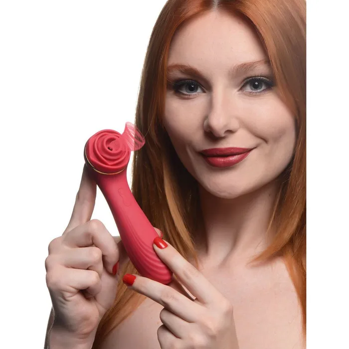 Vibrators Bloomgasm Passion Petals 10x Suction Rose Vibrator Red XR Brands inmi Vibrators Bloomgasm Passion Petals 10x Suction Rose Vibrator Red XR Brands inmi