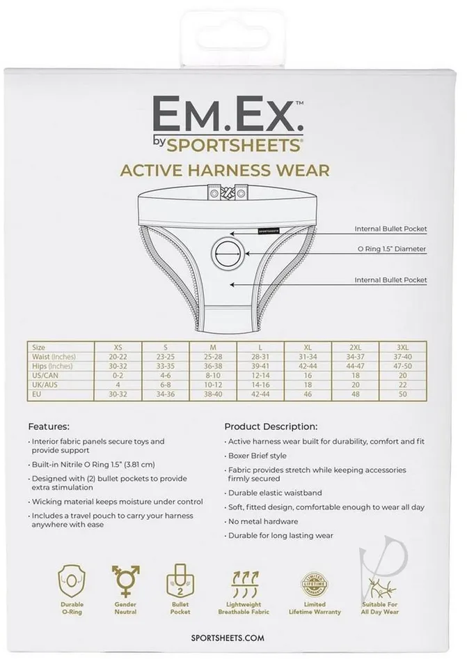 Anal Em Ex Fit Harness Corset Small Black EMEX Anal Em Ex Fit Harness Corset Small Black EMEX