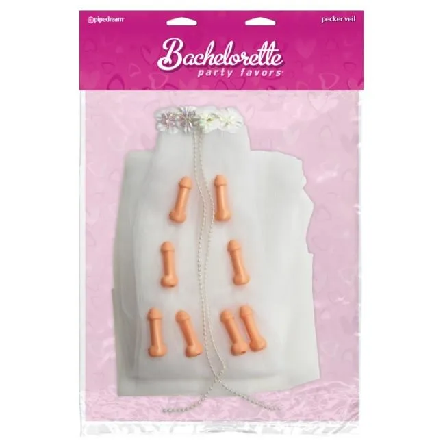 Bachelorette Pecker Wedding Veil Pipedream Vibrators