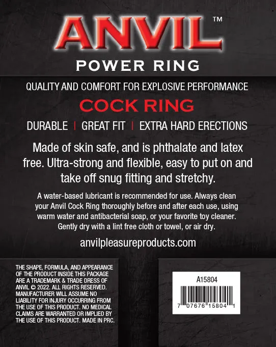 Castle Megastore Anal Anvil RedBlack Power Ring