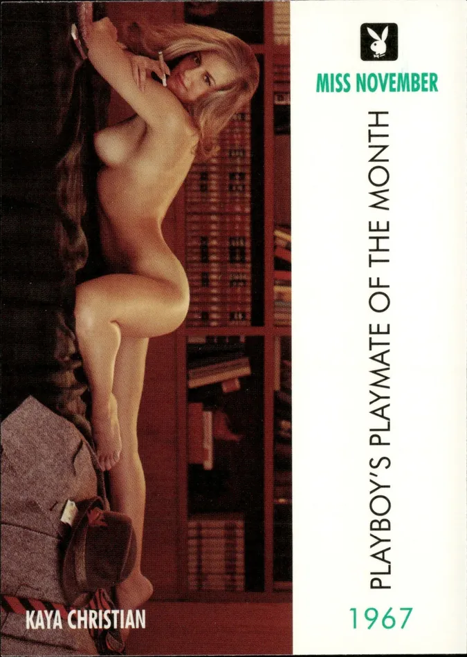 Couples Dans Cards Playboy Centerfolds November Edition Kaya Christian Card 42