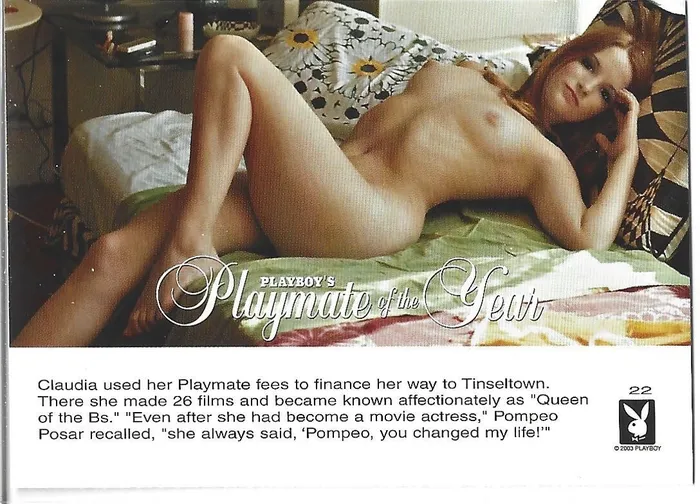 Dans Cards Anal Playboy Playmate of the Year Claudia Jennings Card 22