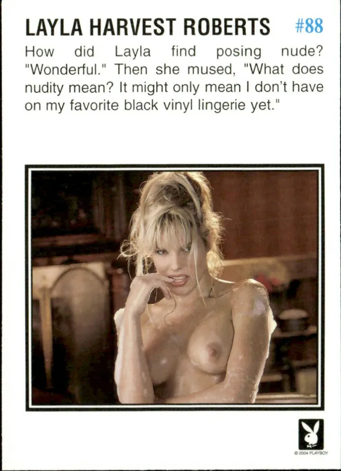 Female Sex Toys Dans Cards Playboy Playmate Review Playmate Update 1997 Cover Layla Harvest Roberts Back Card 88 You will receive this card or one in better shape Female Sex Toys Dans Cards Playboy Playmate Review Playmate Update 1997 Cover Layla Harvest Roberts Back Card 88 You will receive this card or one in better shape