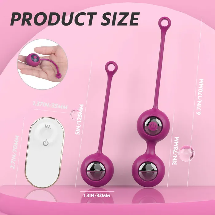 Female Sex Toys Honey Naughty Honey Naughty Vibrating Kegel Balls 3 Ball Set