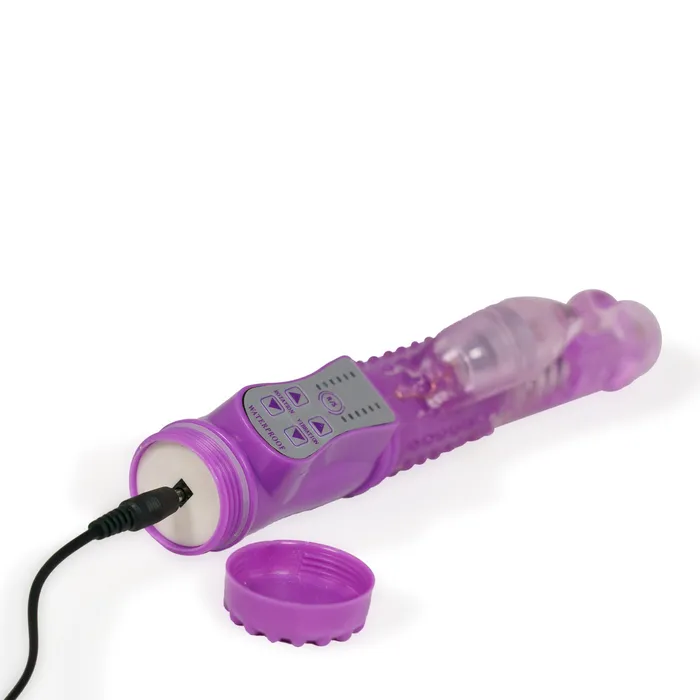 Female Sex Toys Simpli Pleasure V2 Double Delight 7 Function Rotating Beaded Realistic Rechargeable Rabbit Vibrator